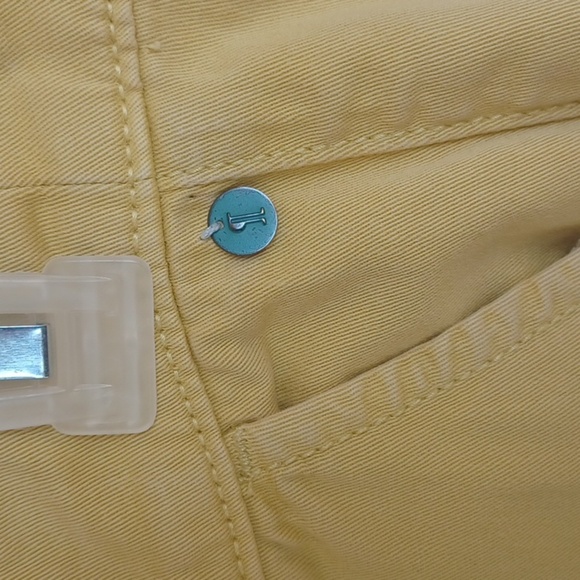 Pilcro and the Letterpress Anthropologie Mustard Yellow khaki pants, sz 26 - Picture 13 of 13